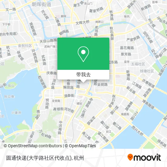 圆通快递(大学路社区代收点)地图