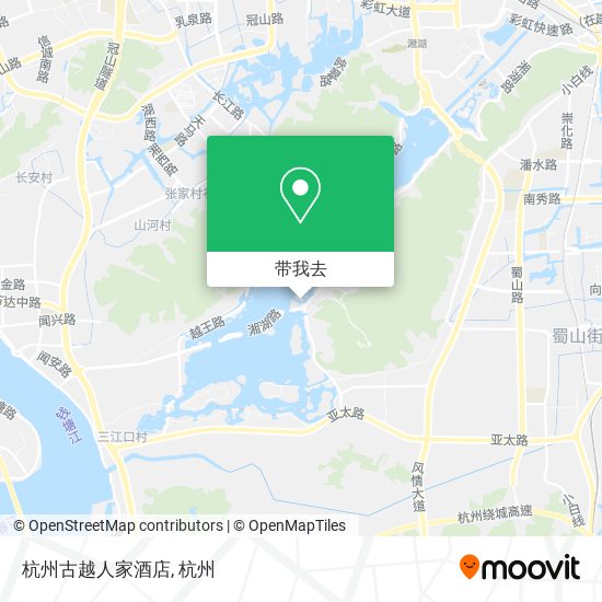 杭州古越人家酒店地图
