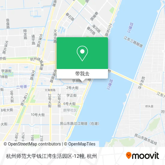 杭州师范大学钱江湾生活园区-12幢地图