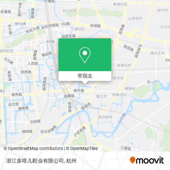 浙江多啡儿鞋业有限公司地图