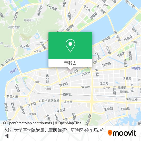 浙江大学医学院附属儿童医院滨江新院区-停车场地图