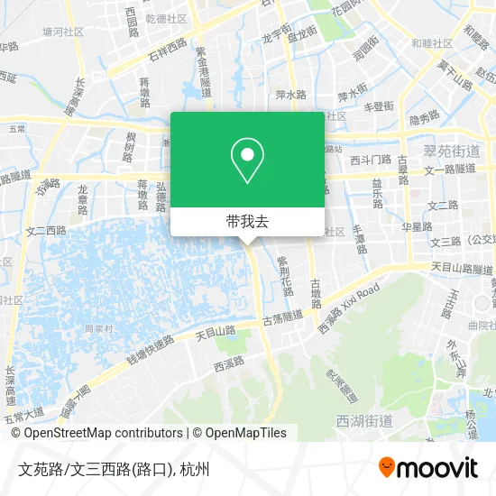 文苑路/文三西路(路口)地图