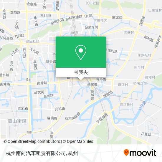 杭州南向汽车租赁有限公司地图