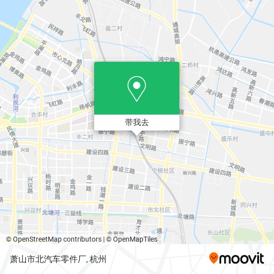 萧山市北汽车零件厂地图
