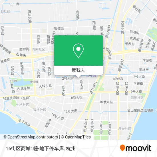 16街区商城1幢-地下停车库地图