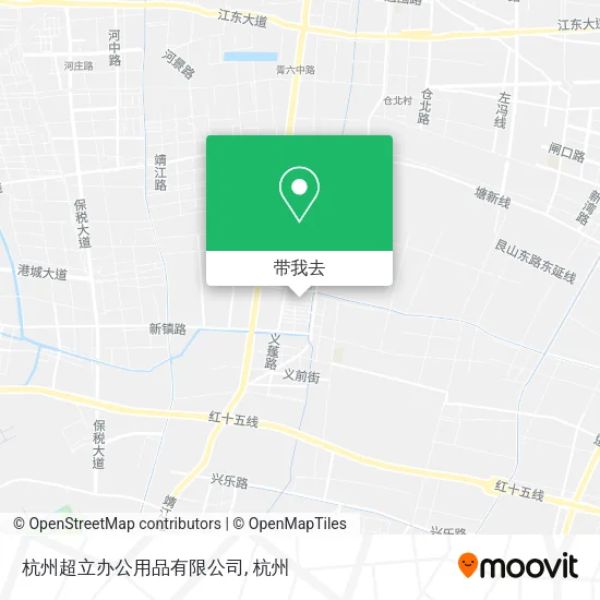 杭州超立办公用品有限公司地图