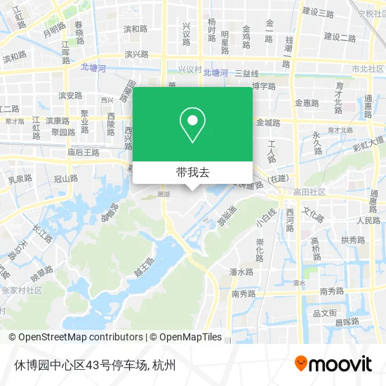 休博园中心区43号停车场地图