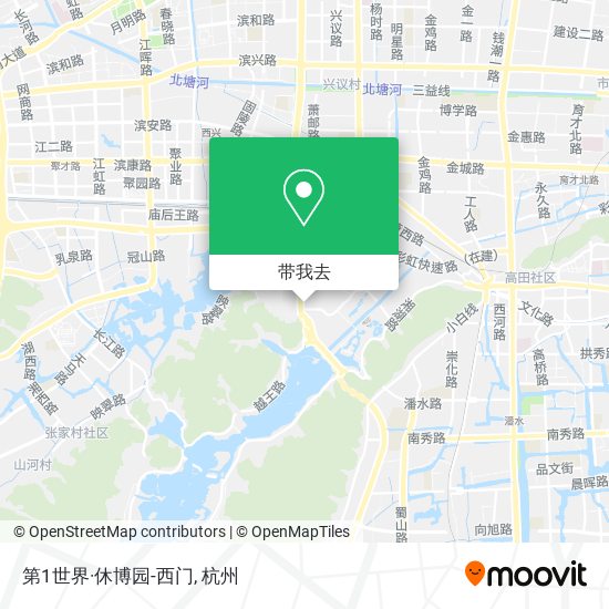 第1世界·休博园-西门地图