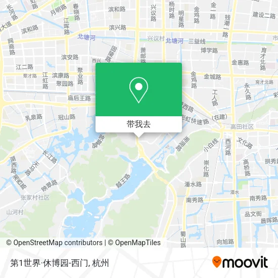 第1世界·休博园-西门地图