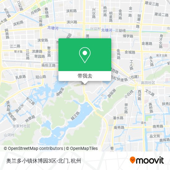 奥兰多小镇休博园3区-北门地图