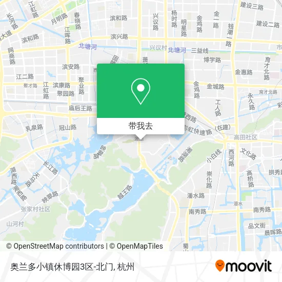 奥兰多小镇休博园3区-北门地图