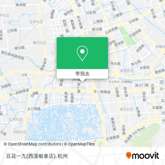豆花一九(西溪银泰店)地图