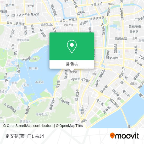 定安苑(西1门)地图