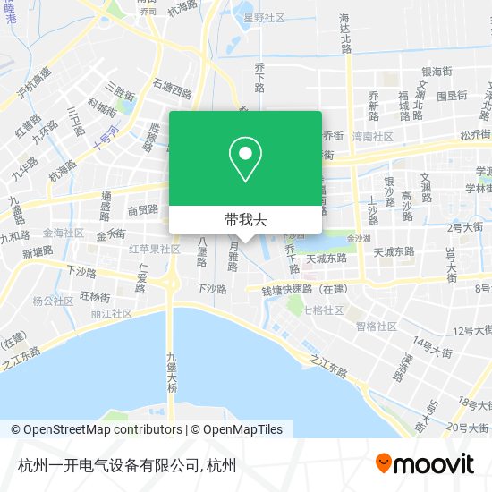 杭州一开电气设备有限公司地图
