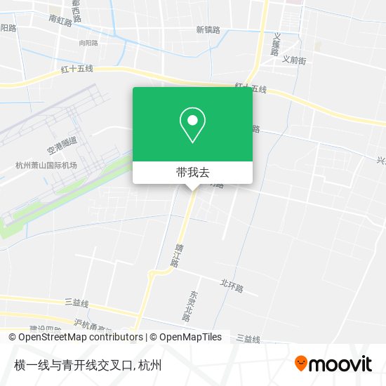 横一线与青开线交叉口地图