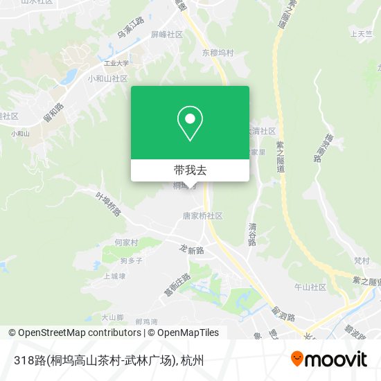 318路(桐坞高山茶村-武林广场)地图