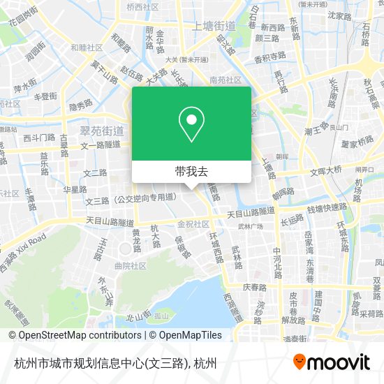 杭州市城市规划信息中心(文三路)地图