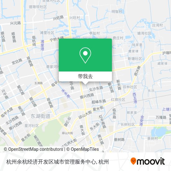 杭州余杭经济开发区城市管理服务中心地图