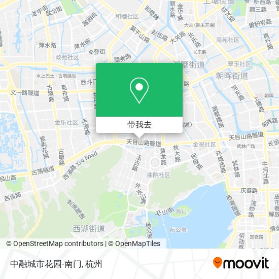 中融城市花园-南门地图