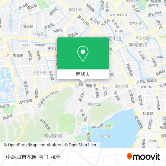 中融城市花园-南门地图