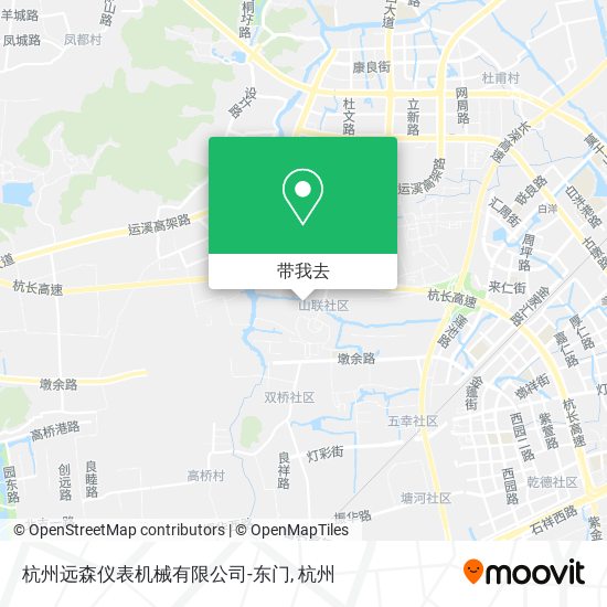 杭州远森仪表机械有限公司-东门地图