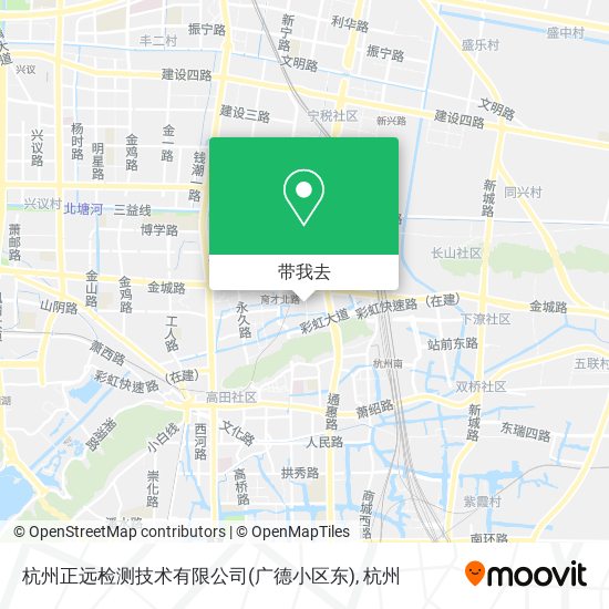 杭州正远检测技术有限公司(广德小区东)地图