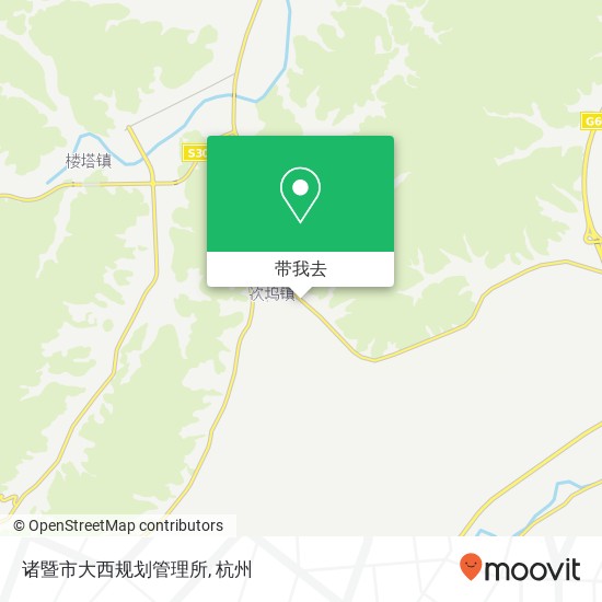 诸暨市大西规划管理所地图