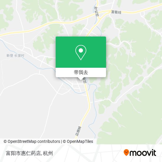 富阳市惠仁药店地图