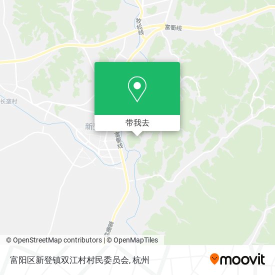 富阳区新登镇双江村村民委员会地图