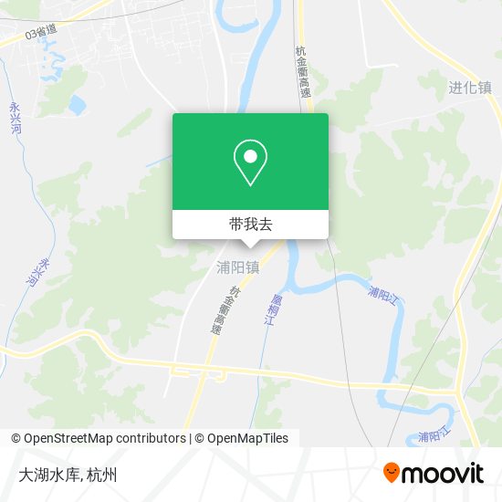大湖水库地图