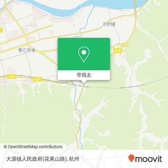 大源镇人民政府(花果山路)地图
