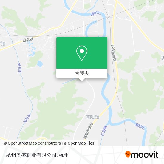 杭州奥盛鞋业有限公司地图