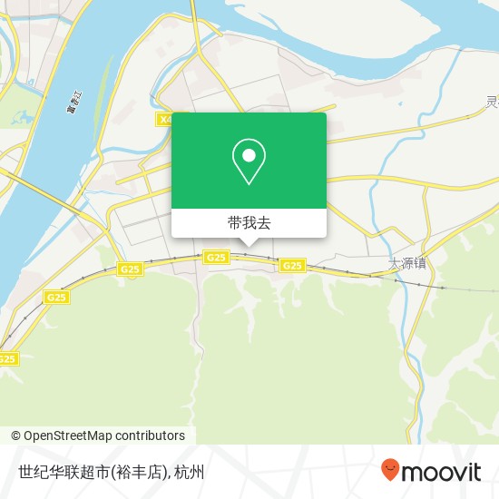 世纪华联超市(裕丰店)地图