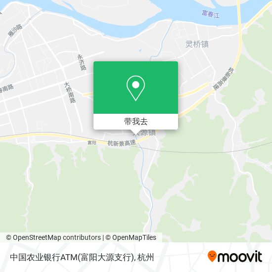 中国农业银行ATM(富阳大源支行)地图