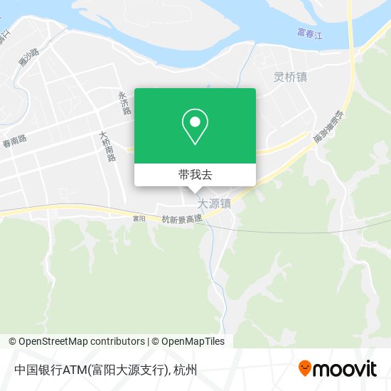 中国银行ATM(富阳大源支行)地图
