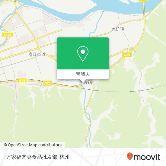 万家福肉类食品批发部地图