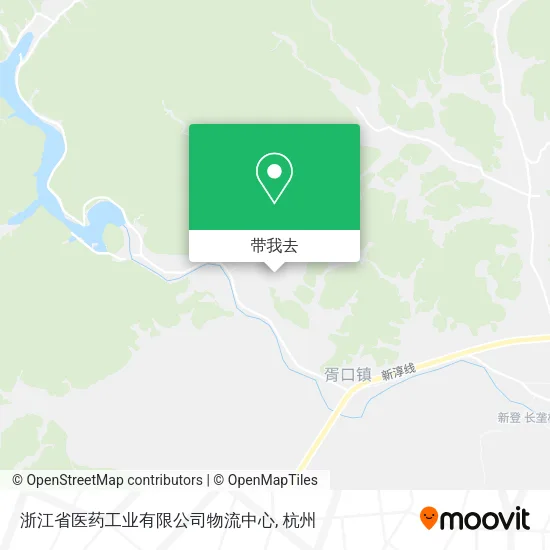 浙江省医药工业有限公司物流中心地图