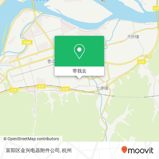 富阳区金兴电器附件公司地图