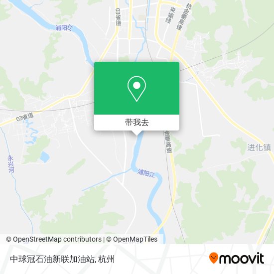 中球冠石油新联加油站地图