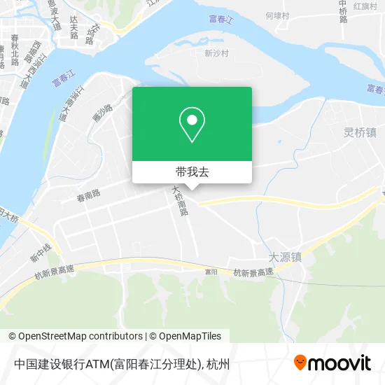 中国建设银行ATM(富阳春江分理处)地图