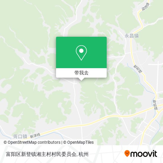 富阳区新登镇湘主村村民委员会地图