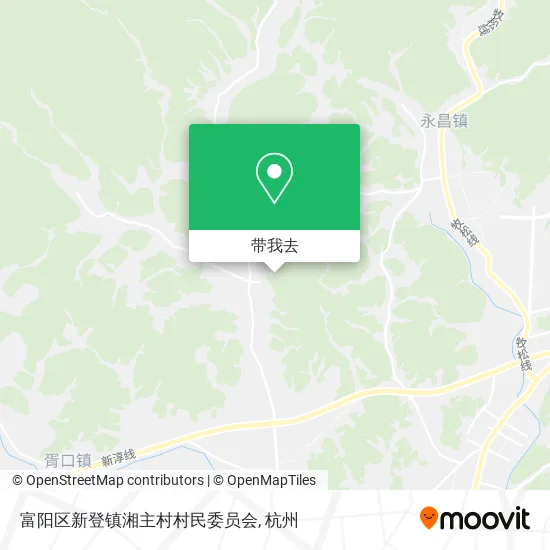 富阳区新登镇湘主村村民委员会地图