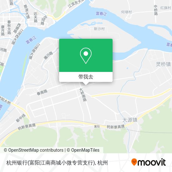 杭州银行(富阳江南商城小微专营支行)地图