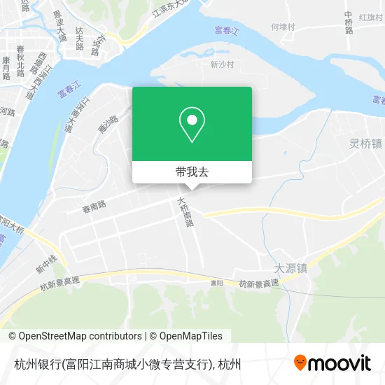 杭州银行(富阳江南商城小微专营支行)地图