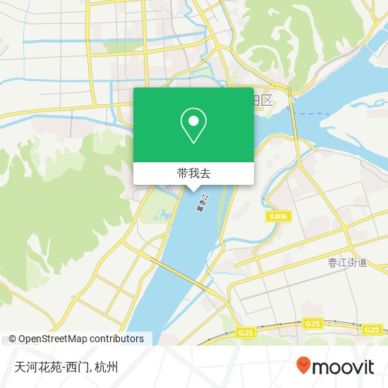 天河花苑-西门地图