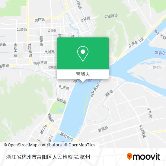浙江省杭州市富阳区人民检察院地图