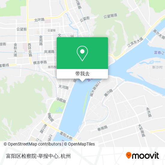 富阳区检察院-举报中心地图