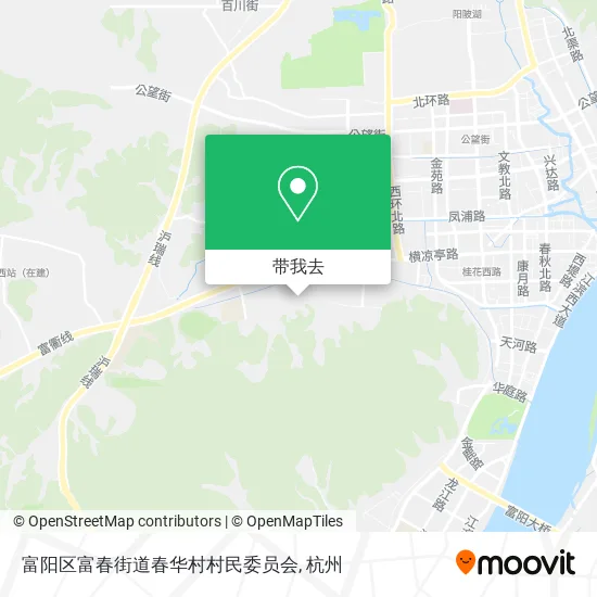 富阳区富春街道春华村村民委员会地图