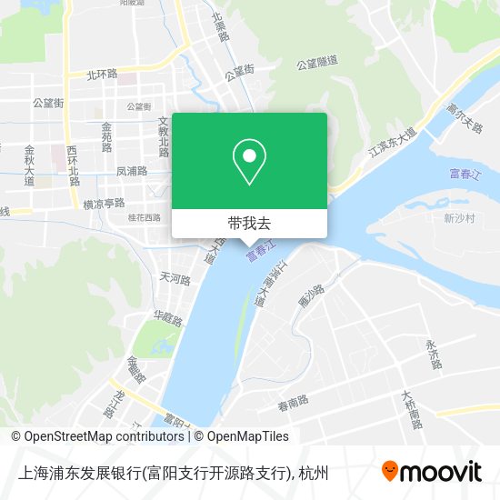 上海浦东发展银行(富阳支行开源路支行)地图
