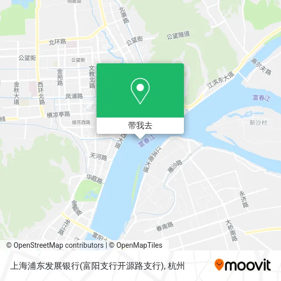 上海浦东发展银行(富阳支行开源路支行)地图